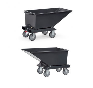 Muldenkipper, 250 bis 800 l Inhalt, anthrazitgrau