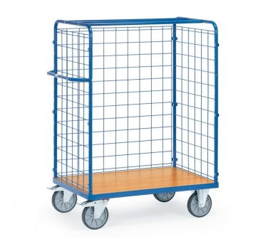 Paketwagen mit Drahtgitterwänden 600 kg, mit 3 Drahtgitterwänden