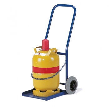 Propangasflaschenroller, Stahlflaschenkarre, Tragkraft 50 kg, 11 Ltr. Flasche