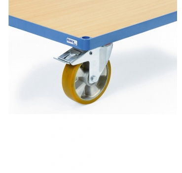 Preview: Räder mit Polyurethan-Bereifung leichter geräuscharmer Lauf, beständig gegen viele aggressive Medien