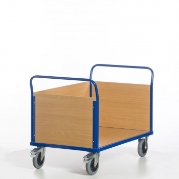 Preview: Dreiwandwagen, 3 Holzwände, 500 kg Tragkraft, LxB 1200x780 mm Ladefläche