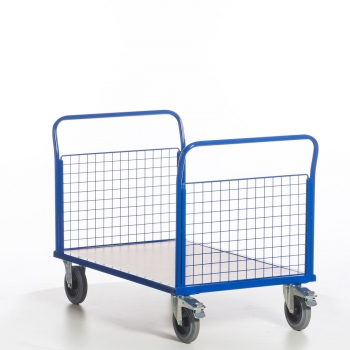 Preview: Gitter-Doppelstirnwandwagen, 500 kg Tragkraft, LxB 1000x700 mm Ladefläche