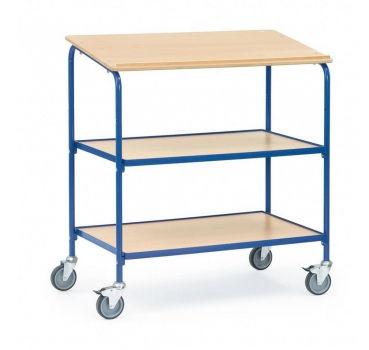 Rollpult 100 kg, mit Schreibfläche und 2 Ablageböden