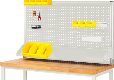 System-Aufbau (Komplettset-02 B1500 mm), zur Montage auf Arbeitsplatte, RAL7035