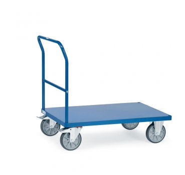 Schiebebügelwagen mit Blechplattform 500 bis 600 kg, mit Schiebebügel