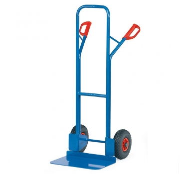 Stahlrohrkarren, Tragkraft 300 kg, Höhe 1300 mm, breite Schaufel