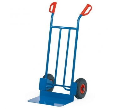 Stahlrohrkarren 250kg, Höhe 1150 mm, breite Schaufel