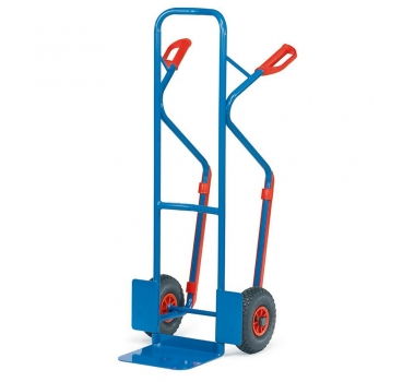 Stahlrohrkarre, Tragkraft 300 kg, Höhe 1300 mm, mit Gleitkufen