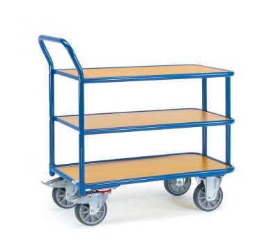 Tischwagen 400 kg, 3 Böden aus Holz