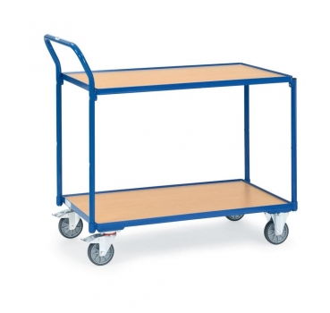 Leichte Tischwagen 300 kg, mit 2 Böden aus Holz