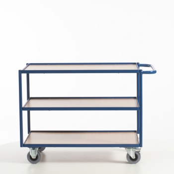 Preview: Tischwagen, 990x590 mm Ladefläche, 3 Etagen, 250 kg Tragkraft