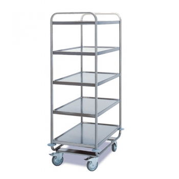 Edelstahl Tischwagen, 5 Etagen, schwere Ausführung, 200 kg Tragkraft