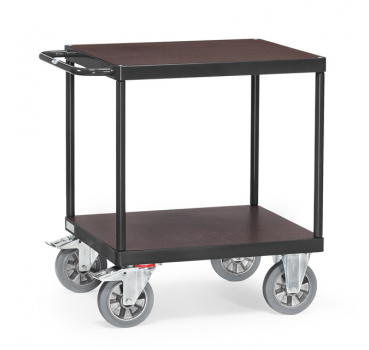 Tischwagen in Anthrazitgrau (RAL 7016) 1200 kg, mit quadratischer Ladefläche