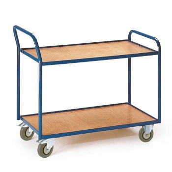 Tischwagen mit 2 Etagen (Griff hoch)