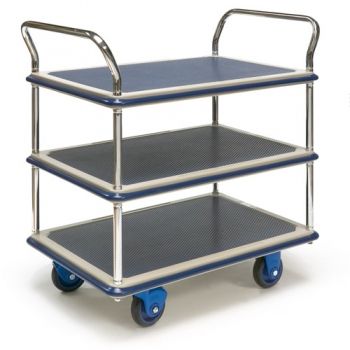 Tischwagen mit 3 Etagen, 150 - 300 kg Tragkraft