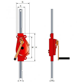 Preview: Zahnstangenwandwinde Anlage 1