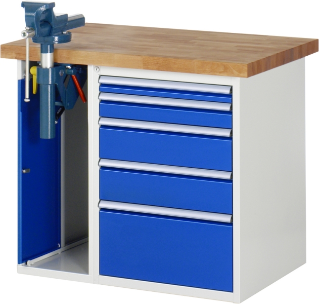 Werkbank 7511A2, B1000xT700xH890mm, 5xSchublade-TA, 1xSSKL