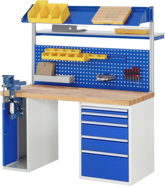 Werkbank 7511A2, B1500xT700xH890mm, 5xSchublade-TA, 1xSSKL