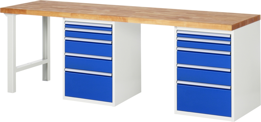 Werkbank 7511A8, B2500xT700xH890mm, 10xSchublade-TA
