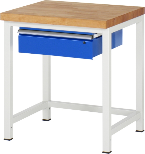 Werkbank höhenverstellbar 8001A1, B750xT700xH840-1040mm, 1xSchublade-TA