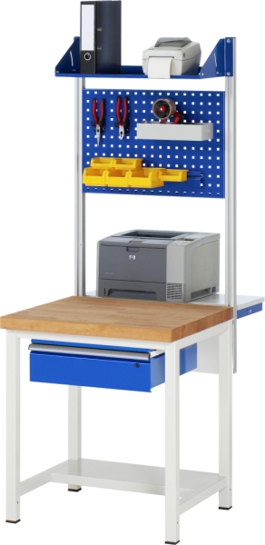 Werkbank höhenverstellbar 8001A1, B750xT700xH840-1040mm, 1xSchublade-TA