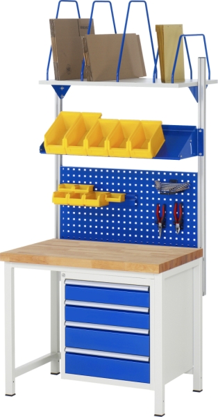 Werkbank höhenverstellbar 8127A1, B1000xT700xH840-1040mm, 3xSchublade-TA