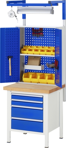 Werkbank höhenverstellbar 8159A2, B750xT700xH840-1040mm, 3xSchublade-TA
