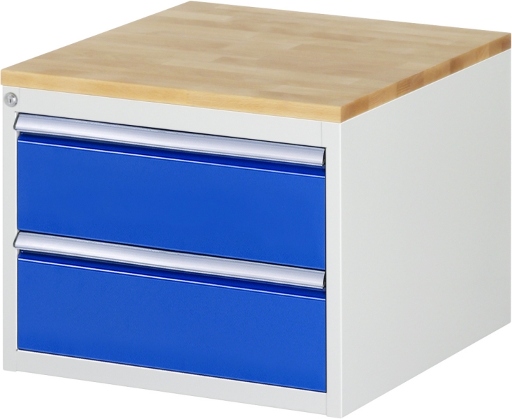 Schubladenschrank L2.0, B580xT650xH465mm, B-Top-25mm, 2xSchublade-TA