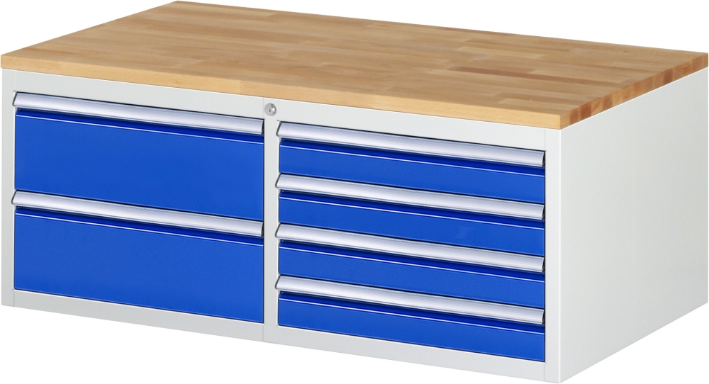 Schubladenschrank LL2.0.7, B1145xT650xH465mm, B-Top-25mm, 6xSchublade-TA