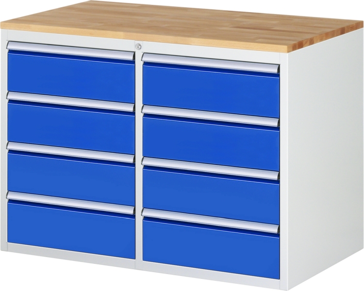 Schubladenschrank LL5.1.1, B1145xT650xH825mm, B-Top-25mm, 8xSchublade-TA