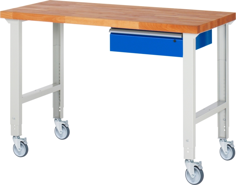 Fahrbare Werkbank (höhenverstellbar) 7001A1, B1500xT700xH950-1000mm | 4LR