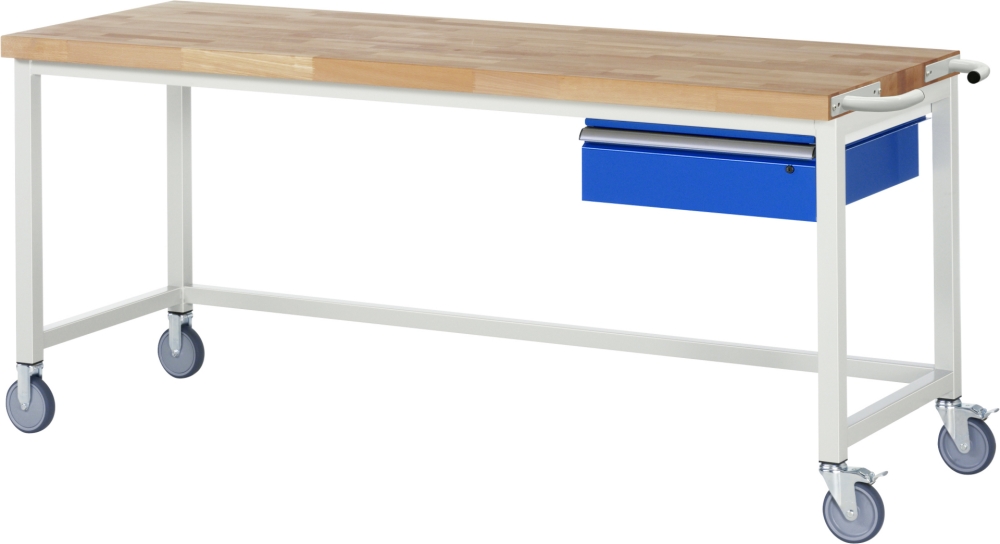 Fahrbare Werkbank 8001, B2000xT700xH880mm, 1xSchublade-TA