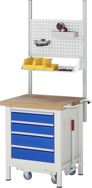 Werkbank mit Fahrgestell 8157, B750xT700xH880mm, 3xSchublade-TA
