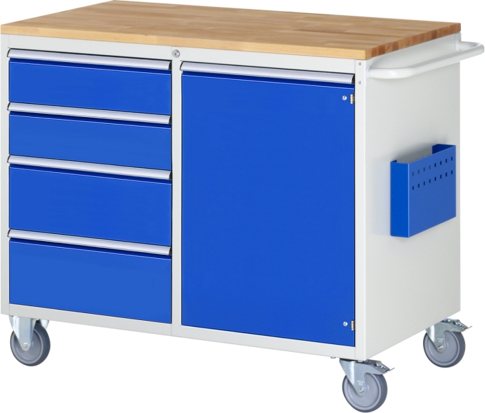 Montagewagen LL5.20.12, B1145xT650xH975mm, 4xSchublade-TA, 1xTür, B-Top-25mm
