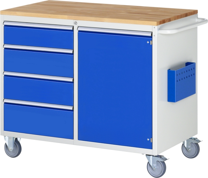 Montagewagen LL5.21.12, B1145xT650xH975mm, 4xSchublade-TA, 1xTür, B-Top-25mm
