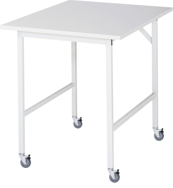 Fahrbarer Arbeitstisch Jerry (4 LR), B750xT1000xH900mm, M-Platte-22mm