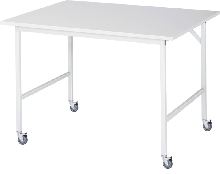 Fahrbarer Arbeitstisch Jerry (4 LR), B1250xT1000xH900mm, M-Platte-22mm