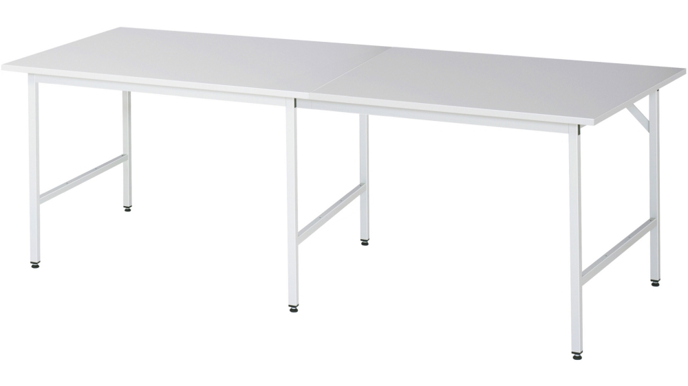 Arbeitstisch Jerry höhenverstellbar, B2500xT1000xH800-850mm, M-Platte-22mm