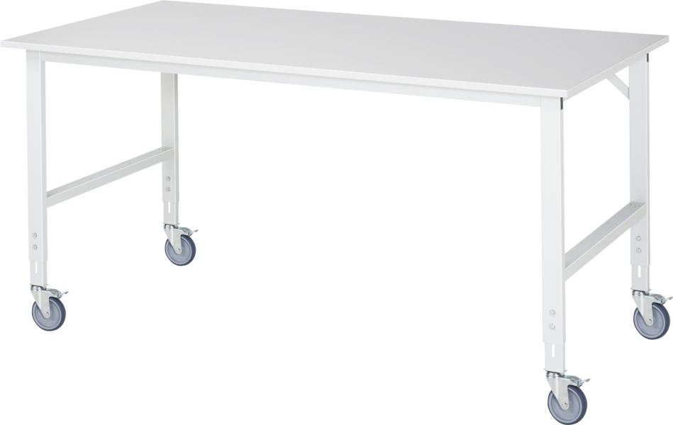 Fahrbarer Arbeitstisch (HV) Tom (4 LR), B2000xT1000xH910-1230mm, M-Platte-22mm