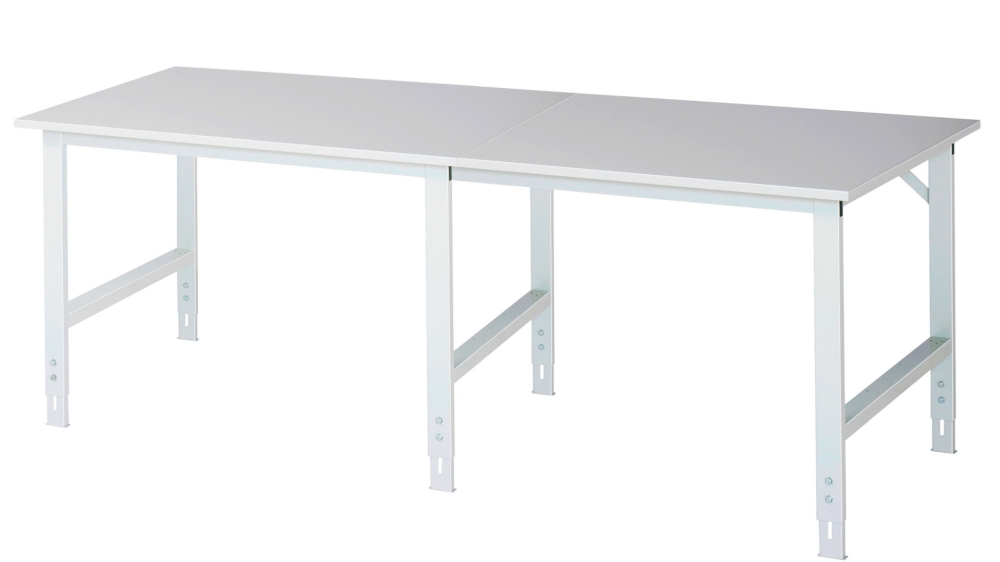 Arbeitstisch Tom höhenverstellbar, B2500xT1000xH760-1080mm, M-Platte-22mm