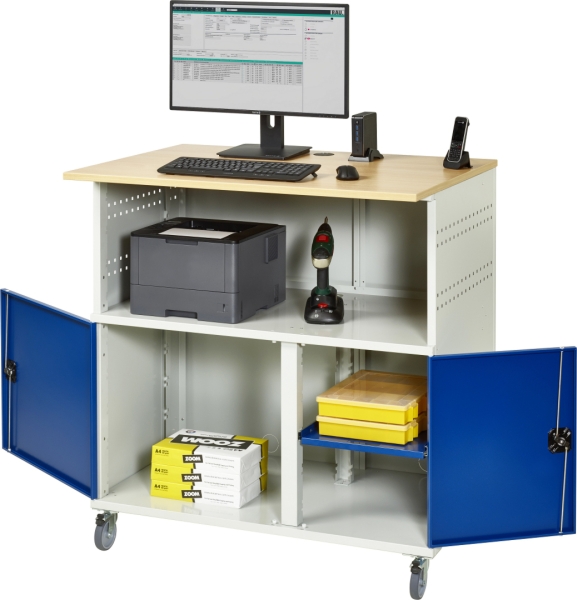 Computer-Tisch 1023, B1100xT790xH1180mm, mobil