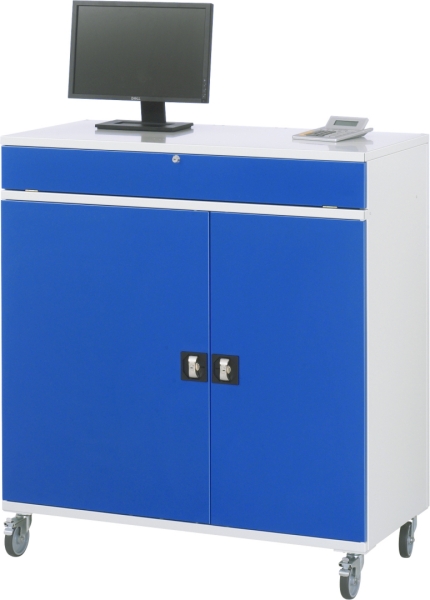 Computer-Schrank 60T, B1100xT520xH1185mm, mobil