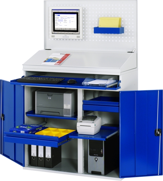 Computer-Schrank 61T, B1100xT520xH1770mm, stationär