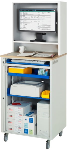 Computer-Station 2065, B720xT660xH1850mm, mobil