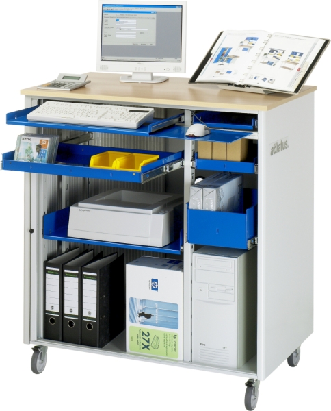 Computer-Station 2650, B1030xT660xH1140mm, mobil