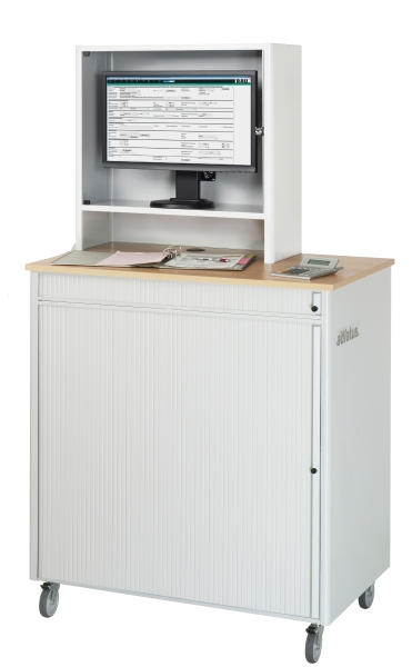 Computer-Station 2665, B1030xT660xH1850mm, mobil