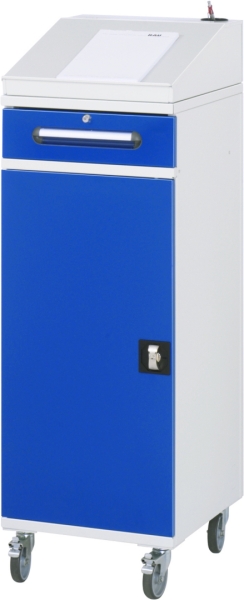 Beistellschrank Stehpult 02, B450xT520xH1235/1345mm, mobil