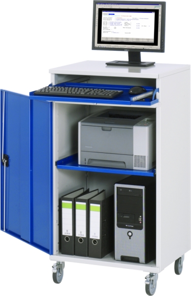 Computer-Schrank 60, B650xT520xH1185mm, mobil