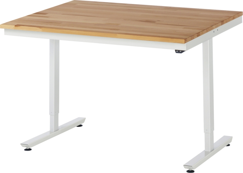 Arbeitstisch elektrisch höhenverstellbar, B1250xT1000xH720-1120mm, B-Platte-25 mm
