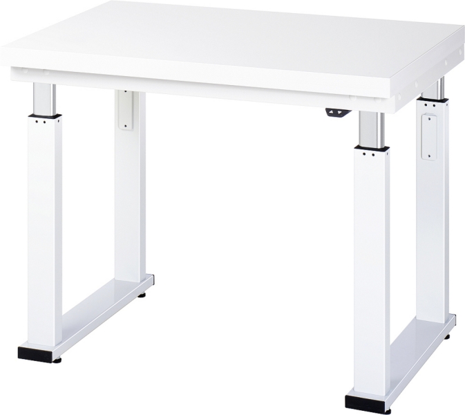 Werkbank elektrisch höhenverstellbar, B1000xT700xH740-1140mm, HPL-Platte-40 mm